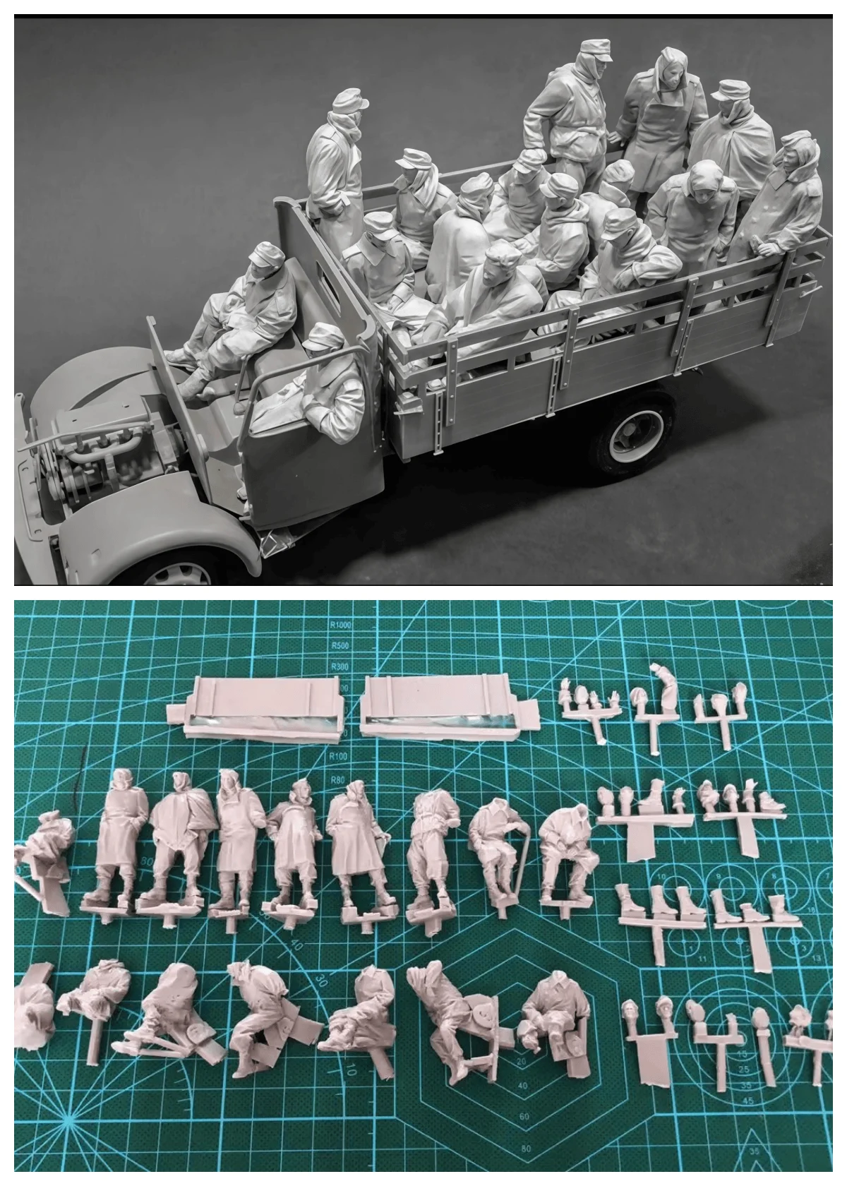 

1/35 комплект для сборки литья под давлением из смолы, GK, модель солдата из смолы, неокрашенная