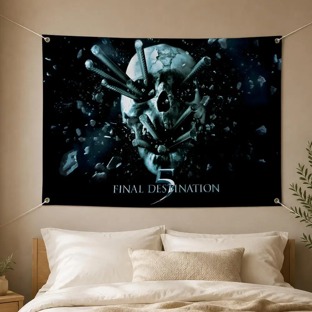Movie Horror Series Final Destination Flags Decorative Flag Banner for Garden Yard Lawn Outdoor Home Party Wall Decor