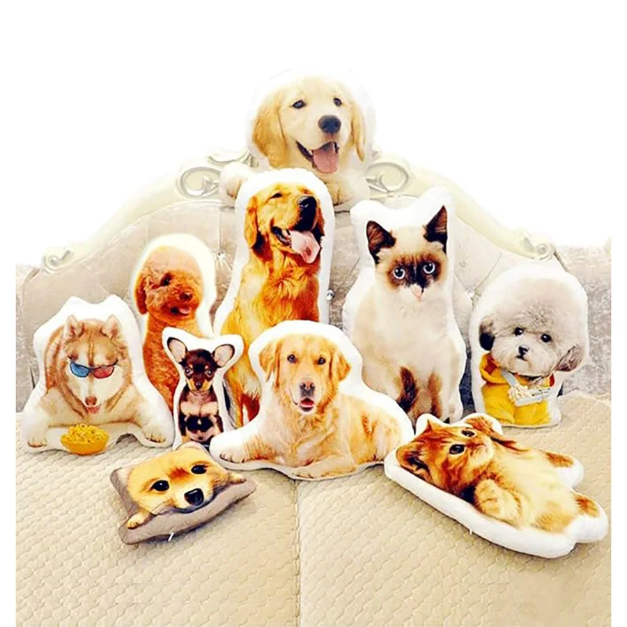 

Custom Pet Pillow - Duplex Printing Shape Photo Pillow with Pet, Face, Throw Pillow Personalized Photo Gifts for Valentine's