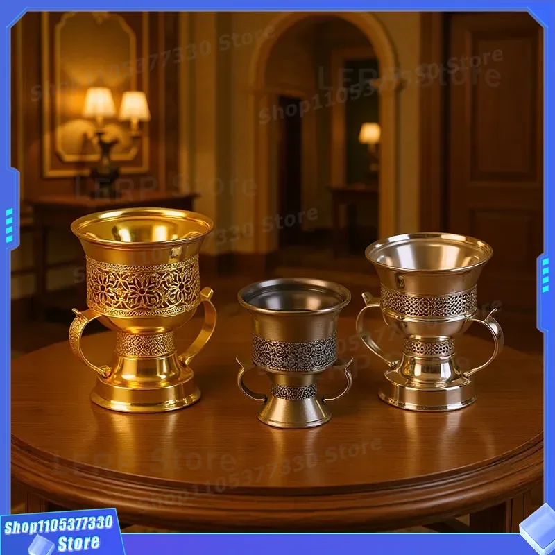 Arabic Style Iron Incense Burner Religious Handicraft Home Decor Cross Border Special Huadi RD017 Vintage Metal Censer for
