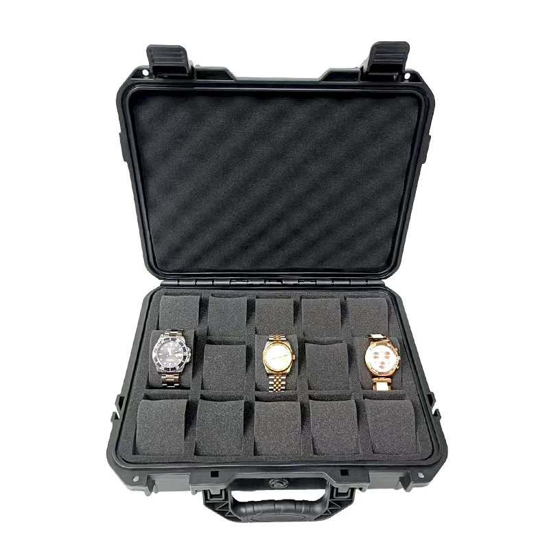 15 Slot  Plastic Watch Case Portable Waterproof Watch Case Is Used To Store Watches Tool Box