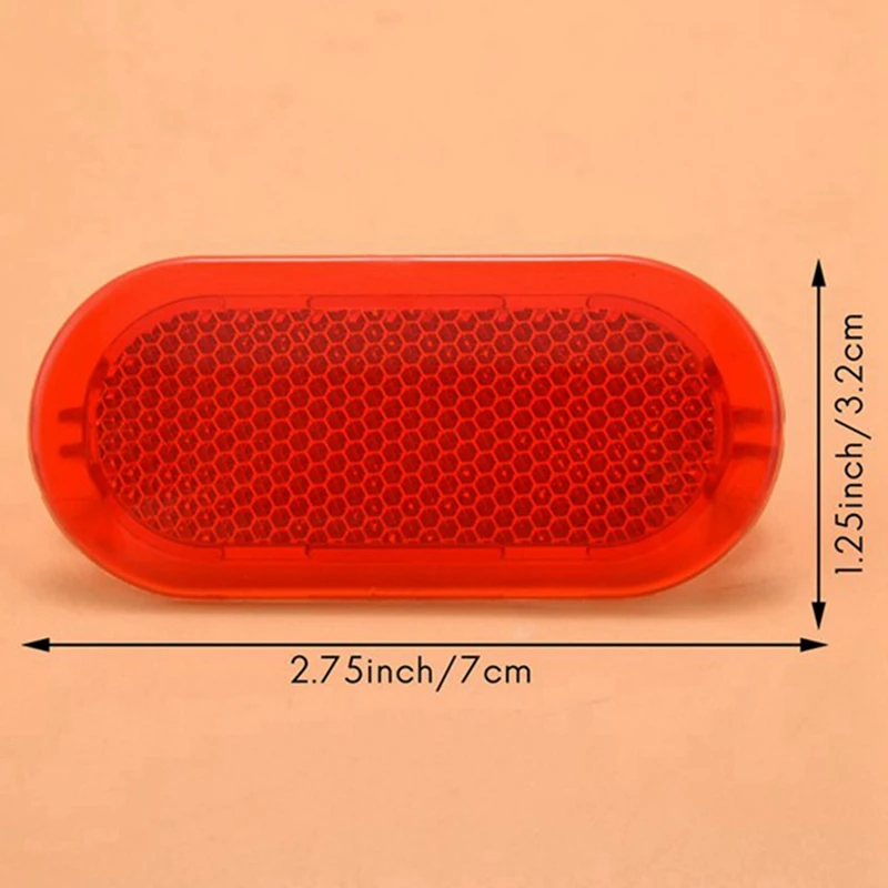 10Pcs Red Interior Door Panel Warning Light Cap Reflector For Polo Beetle Caddy Touran 6Q0947419