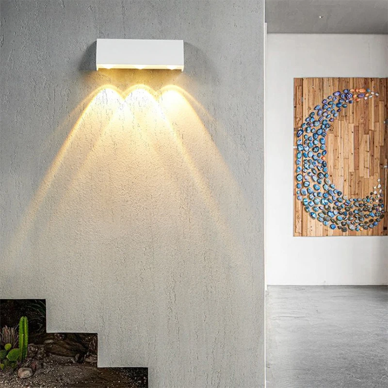 屋外LEDウォールランプ,防水,ドア装飾,壁照明,創造的な個性,バルコニー,廊下,庭,小さい