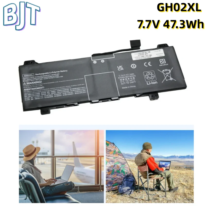 

Новая 4-элементная батарея для ноутбука BJT GH02XL 7.7V 47.3Wh для HP Chromebook 14 G6 14A-NA 14A-CA HSTNN-DB9M HSTNN-UB7V L75783-005