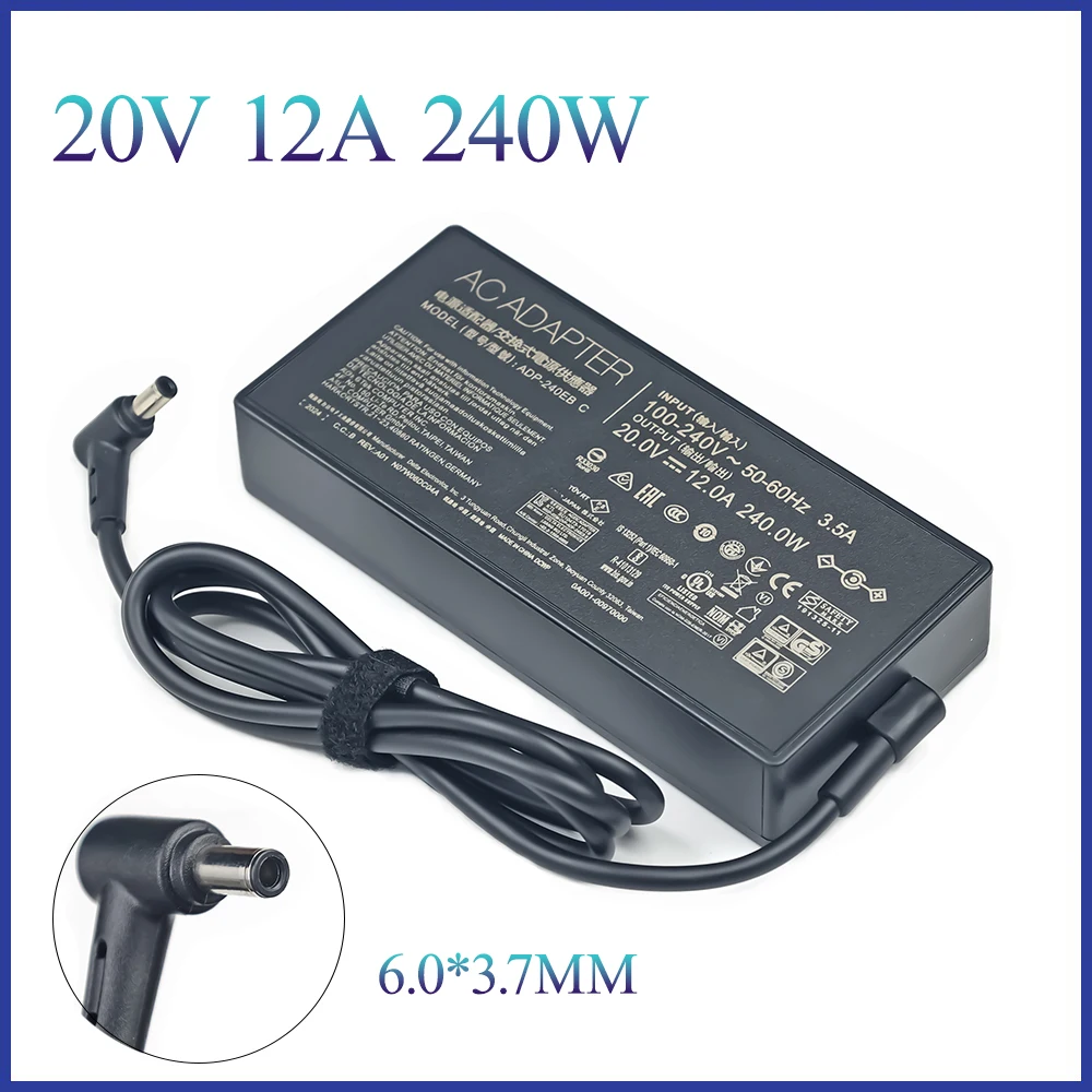 Зарядное устройство для ноутбука, 20 в, 12 А, 240 Вт, x мм