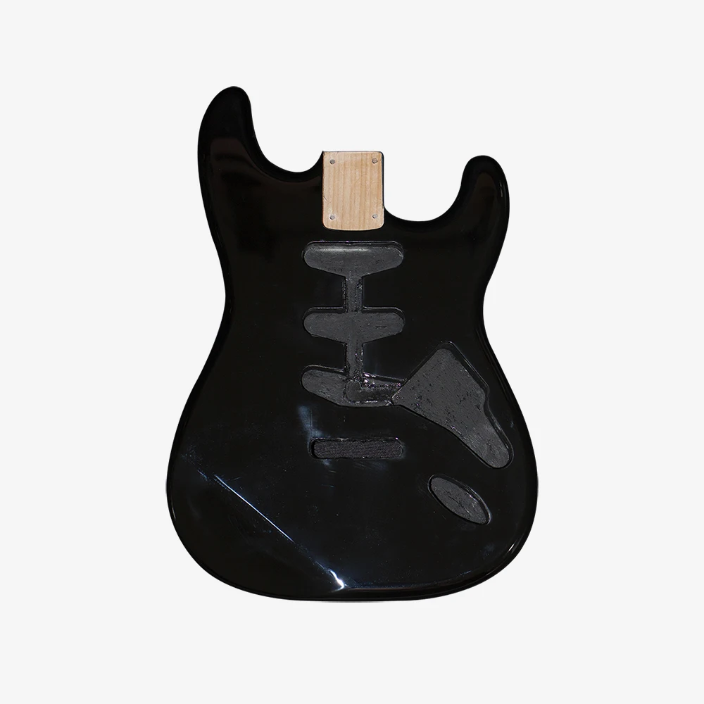 Alder Stratocaster Body Glossy Black SSS Pickup ST Guitar Part  Replacement Building Kit DIY