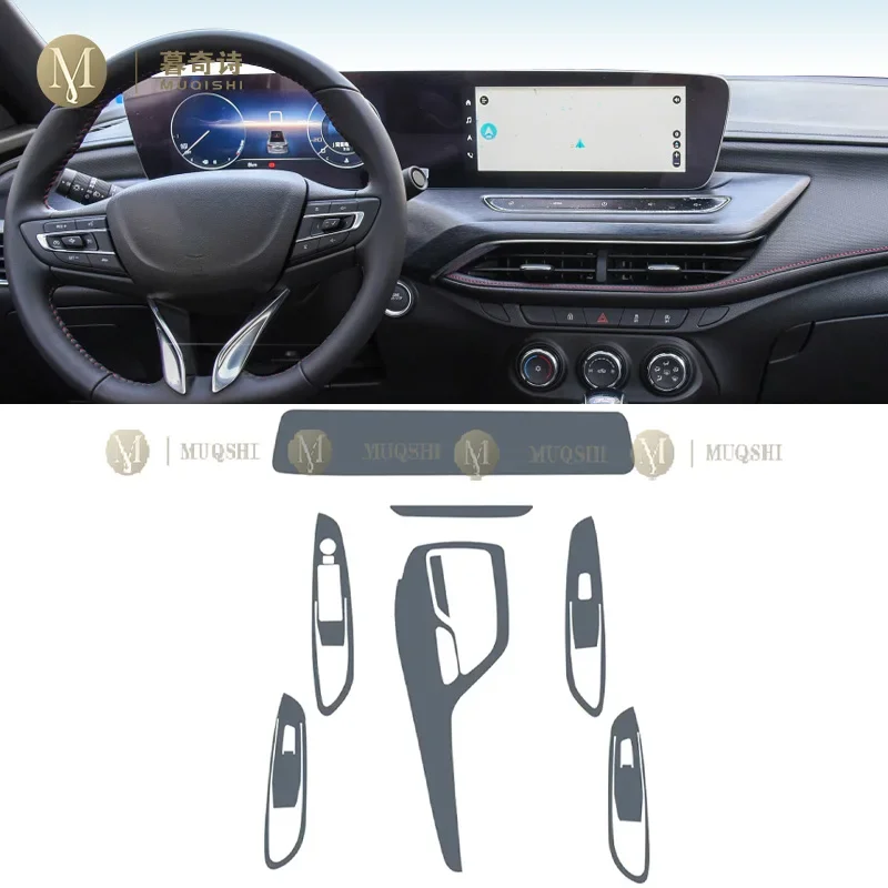 For Buick VERANO 2022-2023 Car interior accessories film transparent TPU-PPF console Anti-scratch resist film GPS Radio display