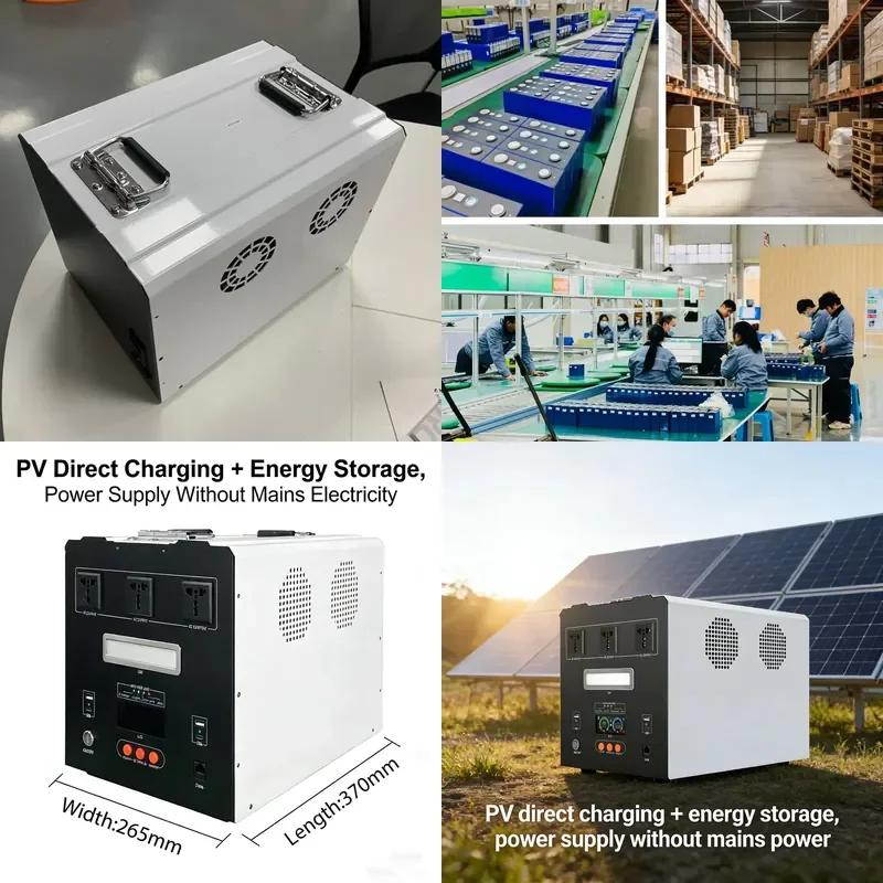 for 2-3kWh Outdoor Multi-Interface Solar Split Charger Supports AC Solar Car Charging Powers Mobile Phones Laptops Car
