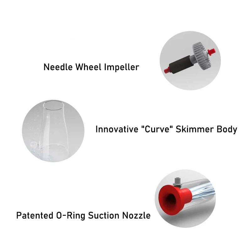 Bubble Magus Curve A3/A5/A8/A9 Saltwater Aquarium Internal Protein Skimmer With Needle Wheel DC Pump - view 4