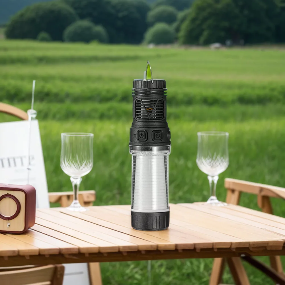 3 In 1 Muggen Repeller Lamp Waterdichte Draagbare Camping Licht Zaklamp Met Driehoek Beugel Voor Outdoor Tent Vissen Reizen