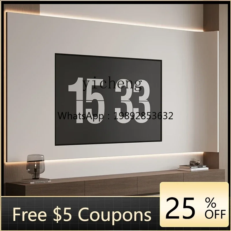 Solid Wood TV Cabinet Living Room Home Floor Standing Storage Cabinet Simple Small Apartment Walnut TV Stand