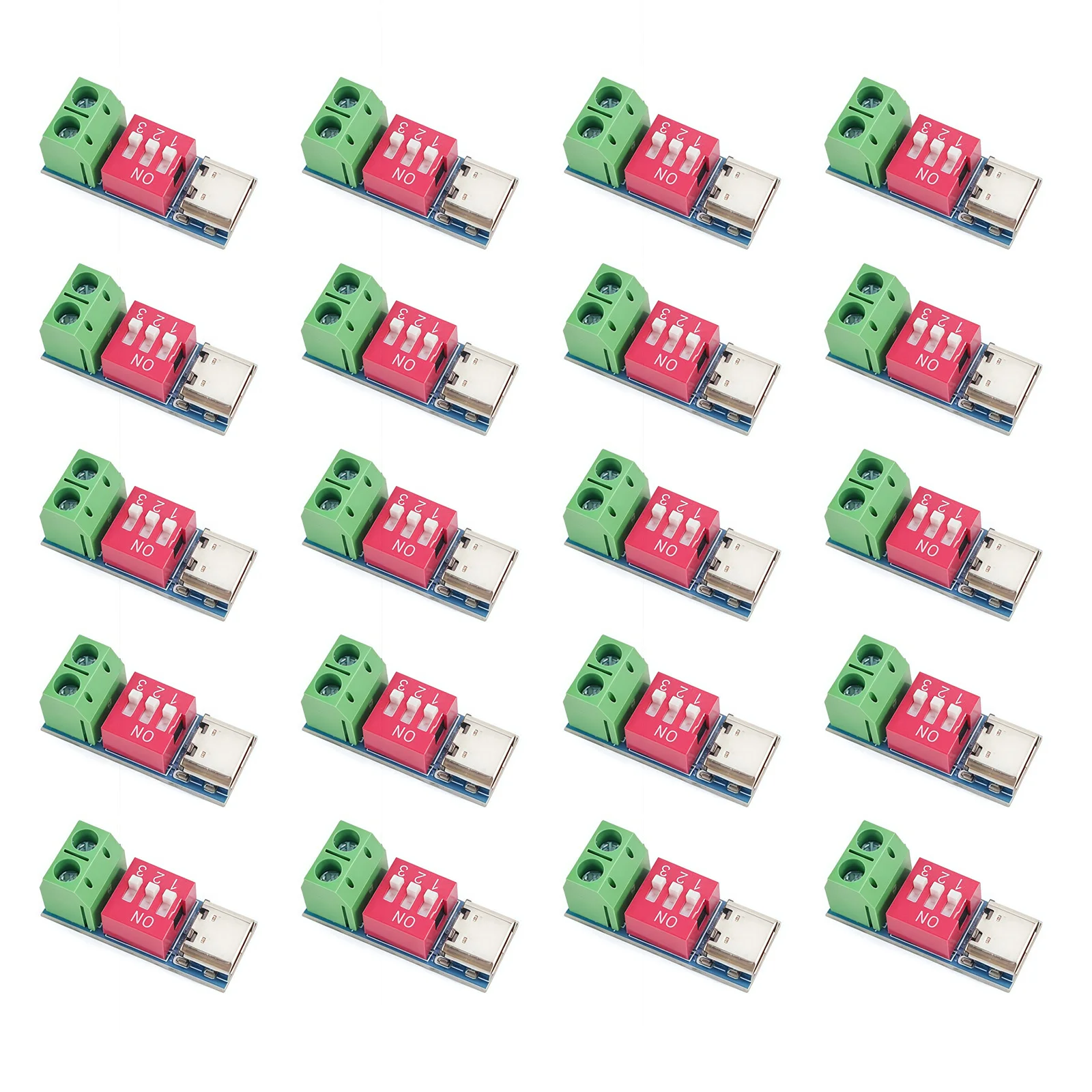 1/5/10pcs Type-C PD QC Trigger 5V~20V Dial Code Adjustment Voltage Power Module Dial Adjustment Voltage Fast Charging Decoy