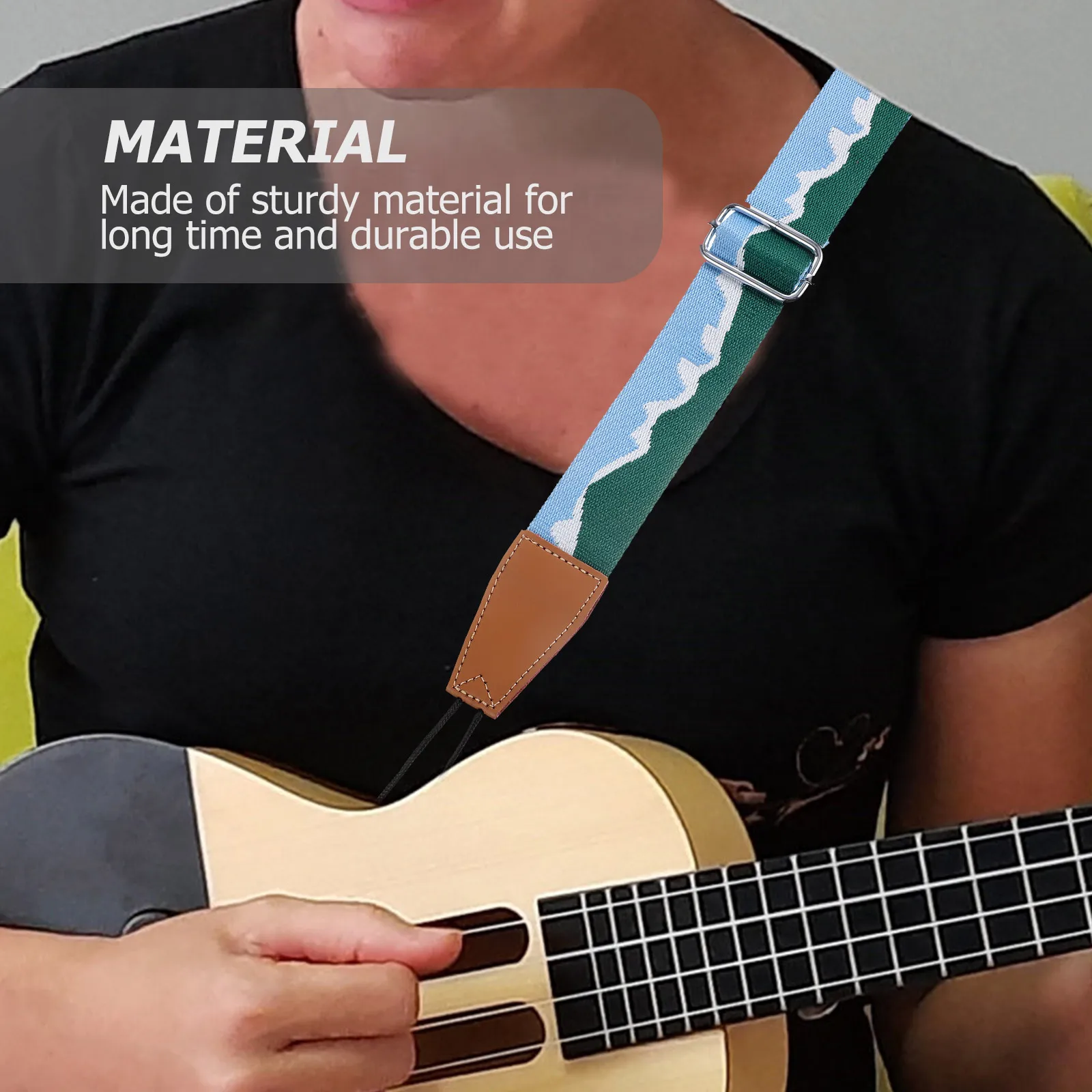

Adjustable Guitar Strap Durable Nylon Ukulele Belt For Electric Bass Shoulder Comfortable Musician Gift Replacement Sling