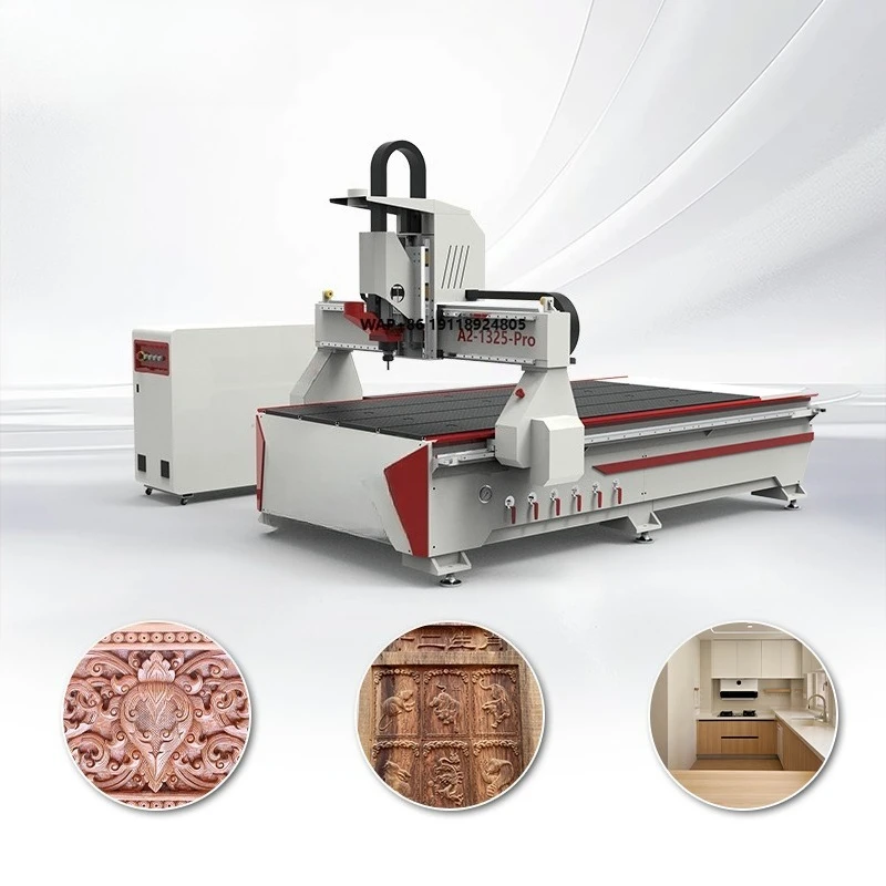 3 Axis Change Tools Manually CNC Router Cutting Engraving Woodworking Machine