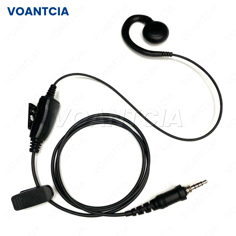 2PCS Restaurant C Shape Ear Hook Earpiece Earphone Headset Inline PTT for Vertex EVX-S24 VX-6R VX-7R VX-177