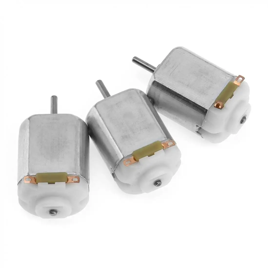 3pcs/set 170rpm 130 Small DC Motors with 2mm Shaft Diameter and 1 to 6 Volts Electric Motor for Model DIY Toys Power Drills