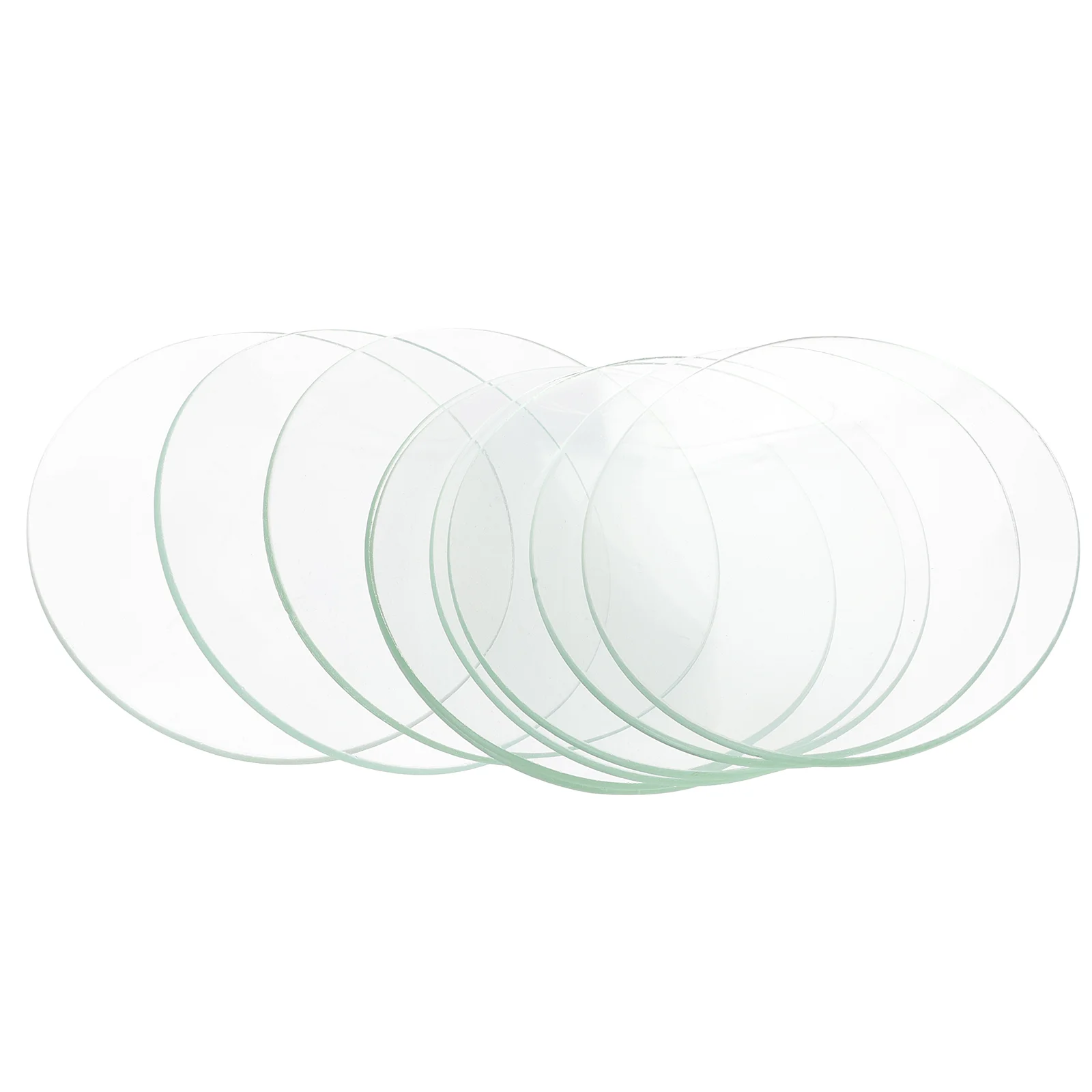 10 Pcs Watch Glass Transparent Glasses Round School Clear for Laboratory Eyeglasses