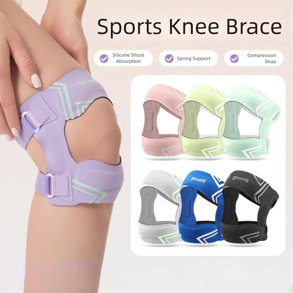 

Polyester Patellar Strap Double Straps Adjustable Strap Sports Knee Braces Compression Support Breathable Knee Brace