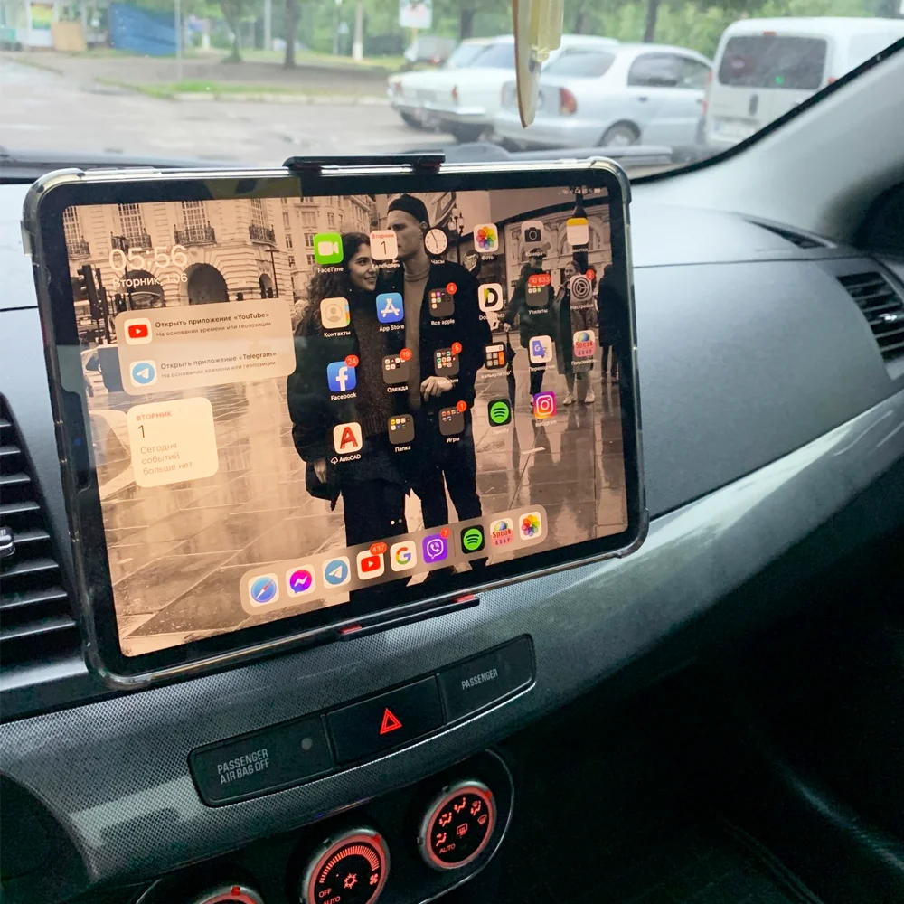 

Автомобильный слот для компакт-дисков, подставка для планшета, держатель для телефона, универсальный 360° ° Вращающееся крепление, совместимое с Ipad Pro Mini Air Xiaomi Samsung Pad 4-11 дюймов