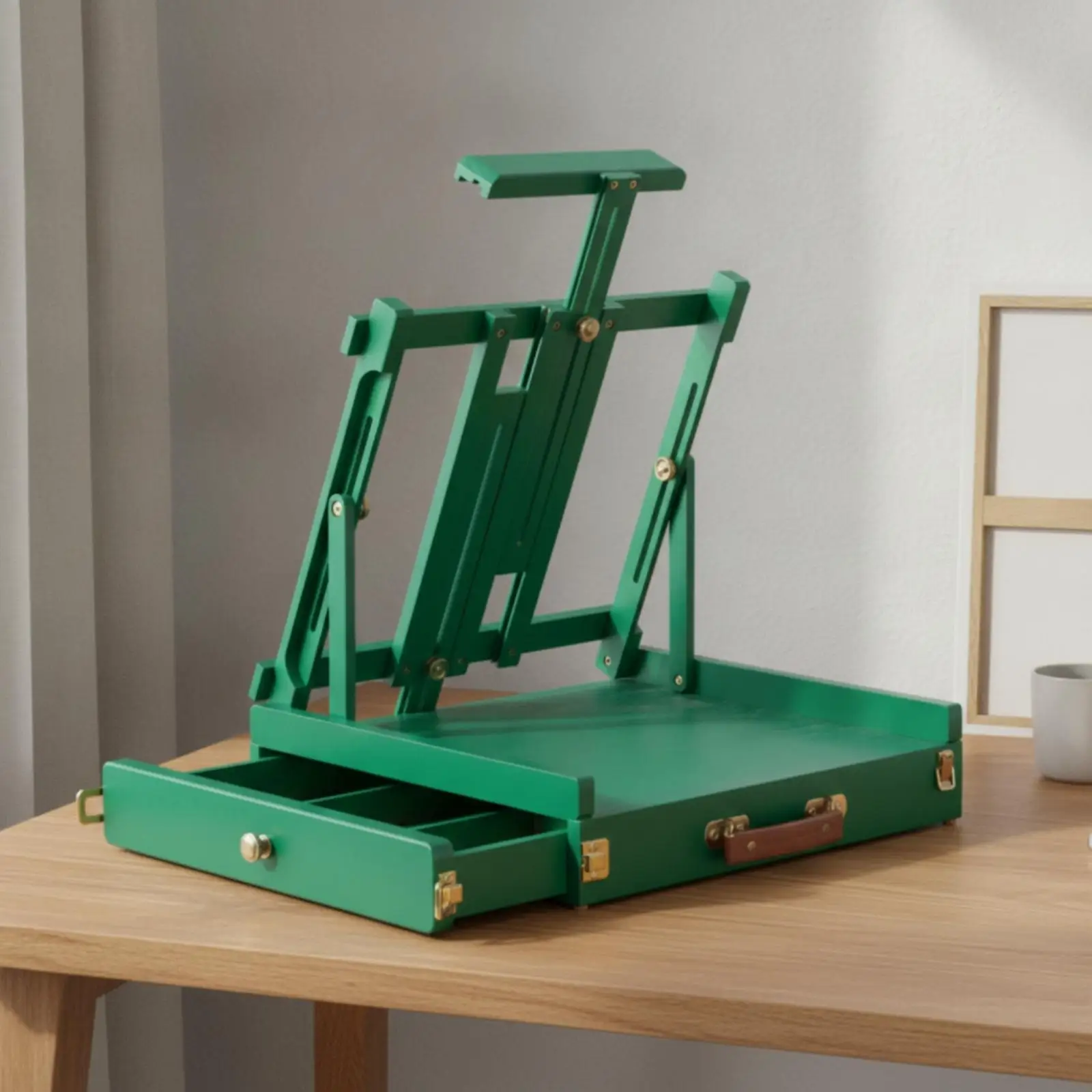 Table Sketch Box Easel Portable Foldable Desktop Easel Adjustable Tabletop