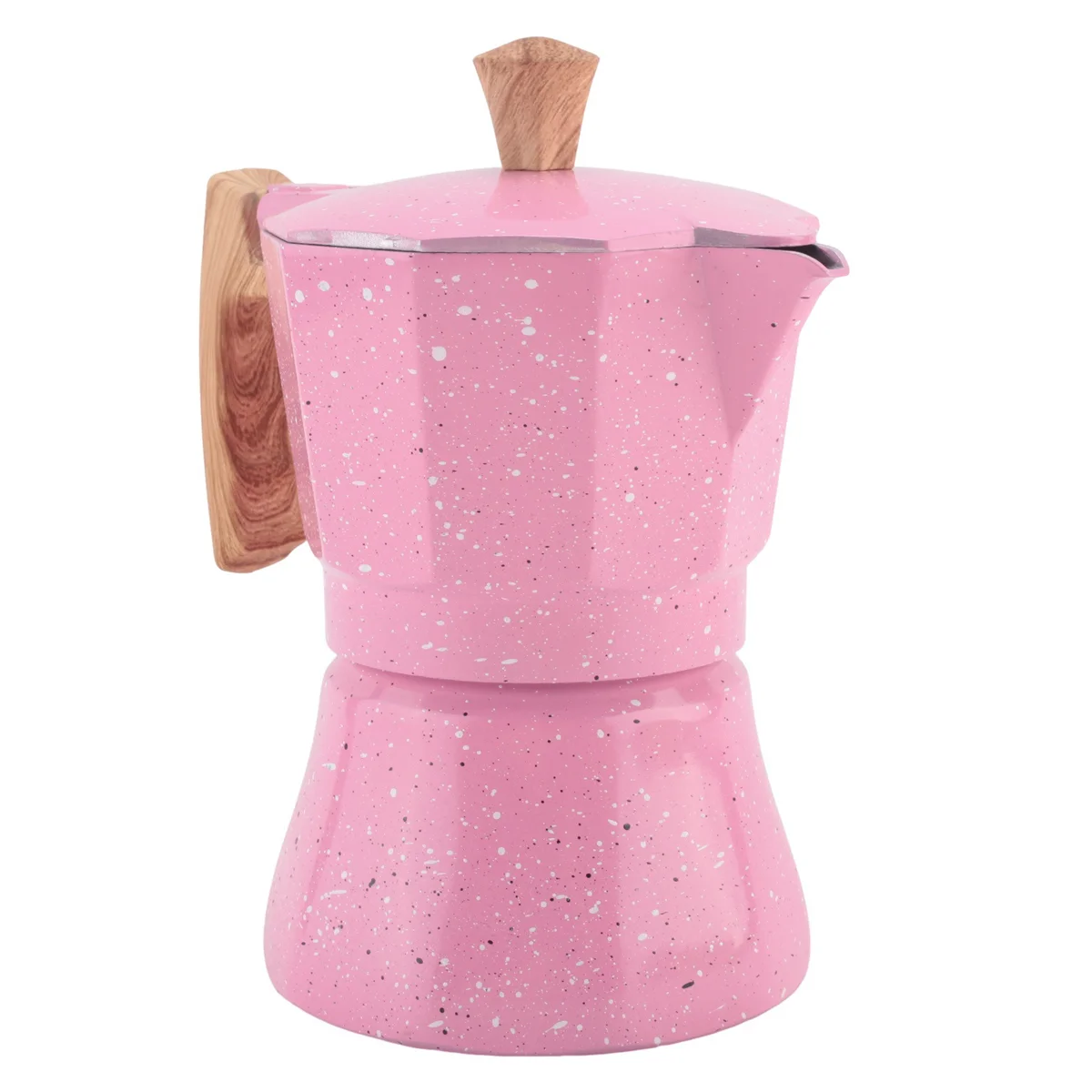 A06RP Macchina per caffè espresso da piano cottura - Caffettiera Moka per piano cottura a gas o elettrico - Macchina per caffè espresso da 3 tazze per italiano