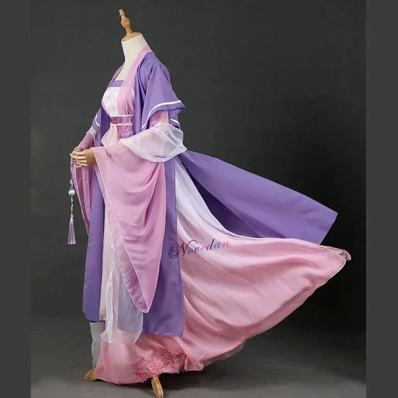 Fantasia de Cosplay Anime para Mulheres, vestido chinês Hanfu, terno Tang e peruca, Dao Mo To Shi, anime Jiang YanLi