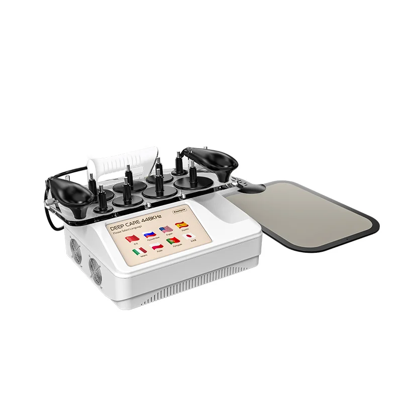 2025 INDIBA فقدان الوزن Tecartherapy يخترق 12 سنتيمتر تحت 448 كيلو هرتز آلة Tecar الجلد نظام الرعاية الصحية العميقة آلة RET CET