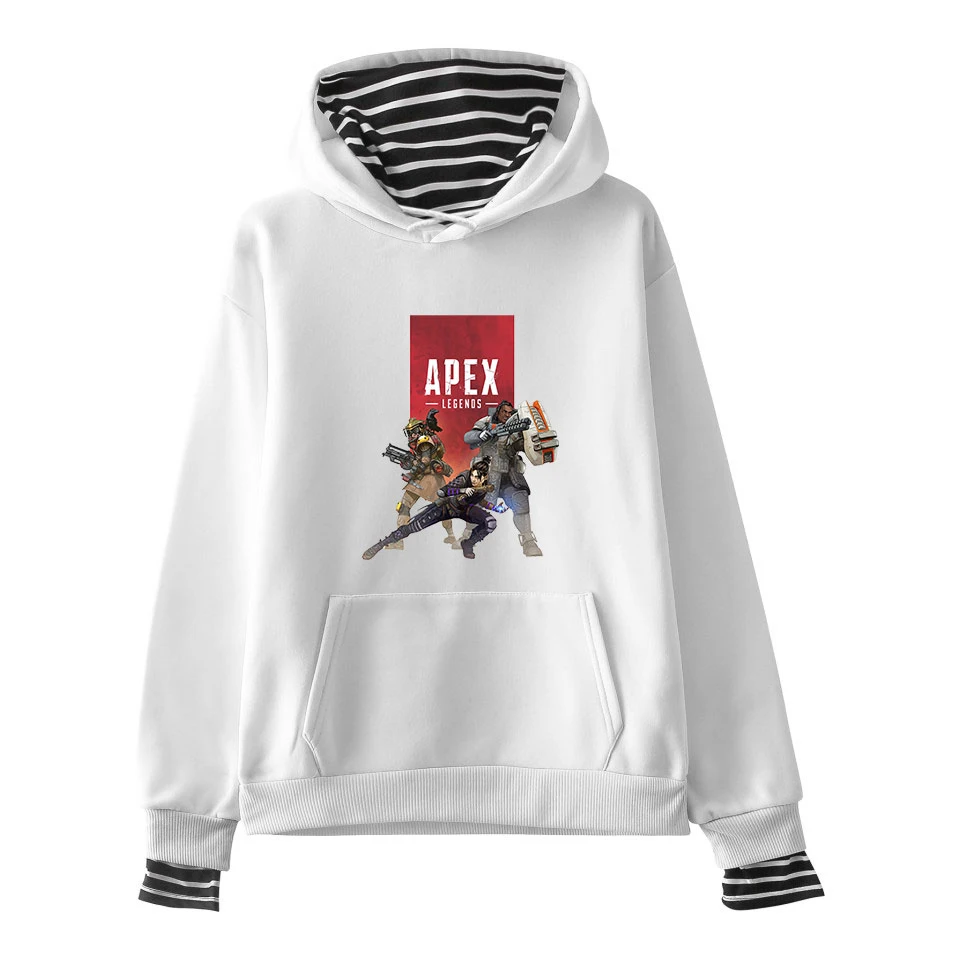 

Apex Legends Fake two-piece hoodies boys/girls Autumn winter Sweatshirts Fashion print warm long sleeve Hip-hop youth Casual Top