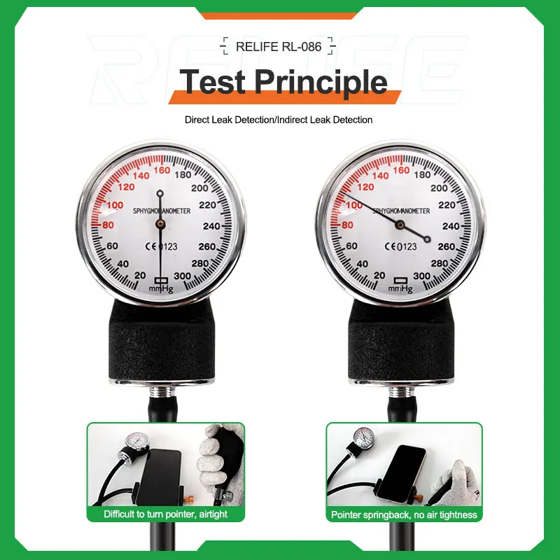 RELIFE RL-086 Air Tightness Tester For iPhone Android Test Air Tightness Waterproof Performance Detection Refurbish Repair Tool