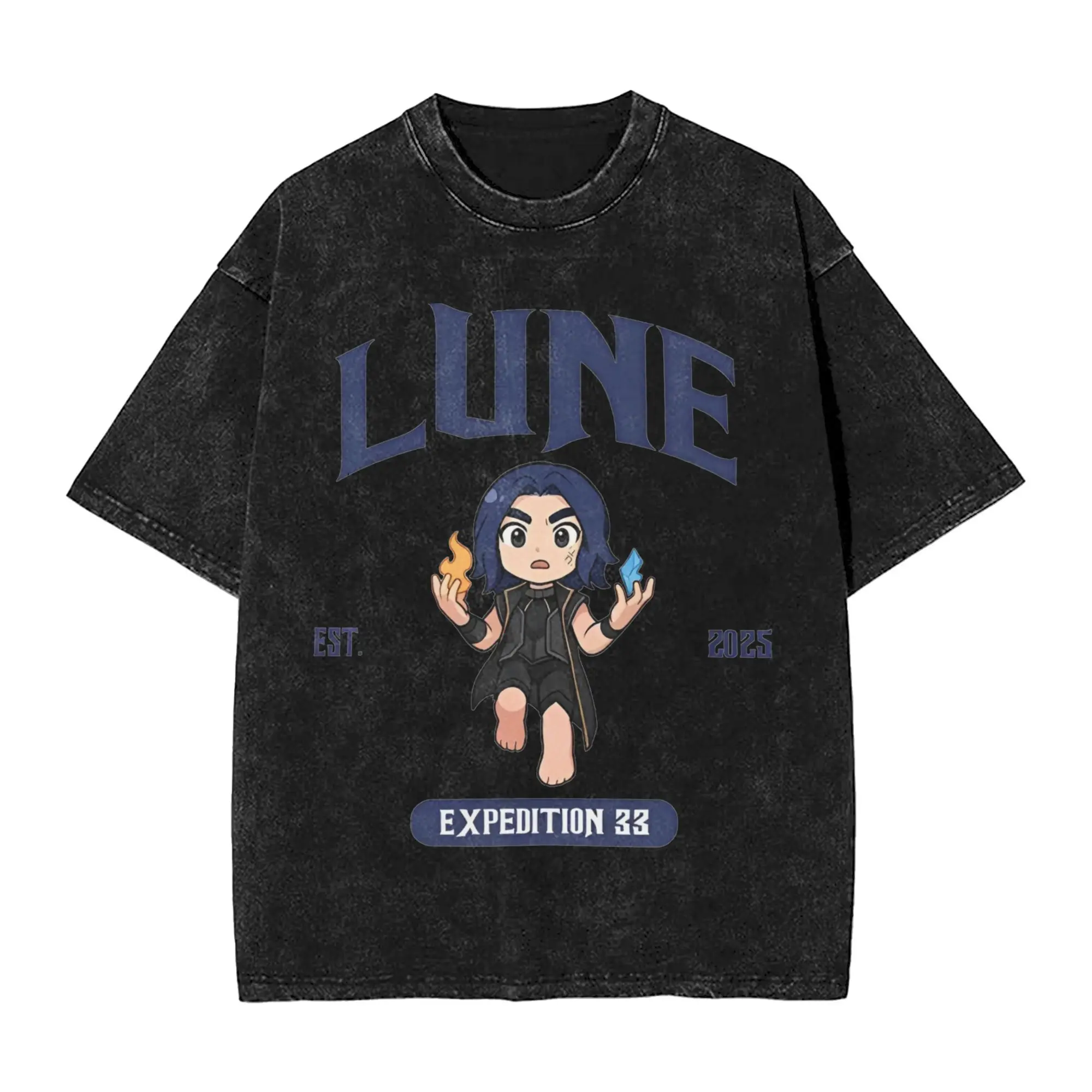 

Character Clair Obscur Expedition 33 T Shirts Men 100% Cotton Vintage T-Shirts Crewneck Tees Short Sleeve Tops Graphic Printed