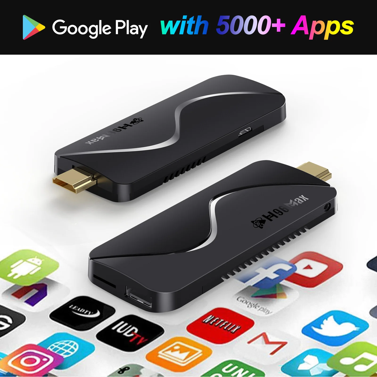 H96MAX M8 Smart TV Stick RK3318 TV Box Android 11 BT 4.0 4K 1G8G Set Top Box Media Player With BT RC