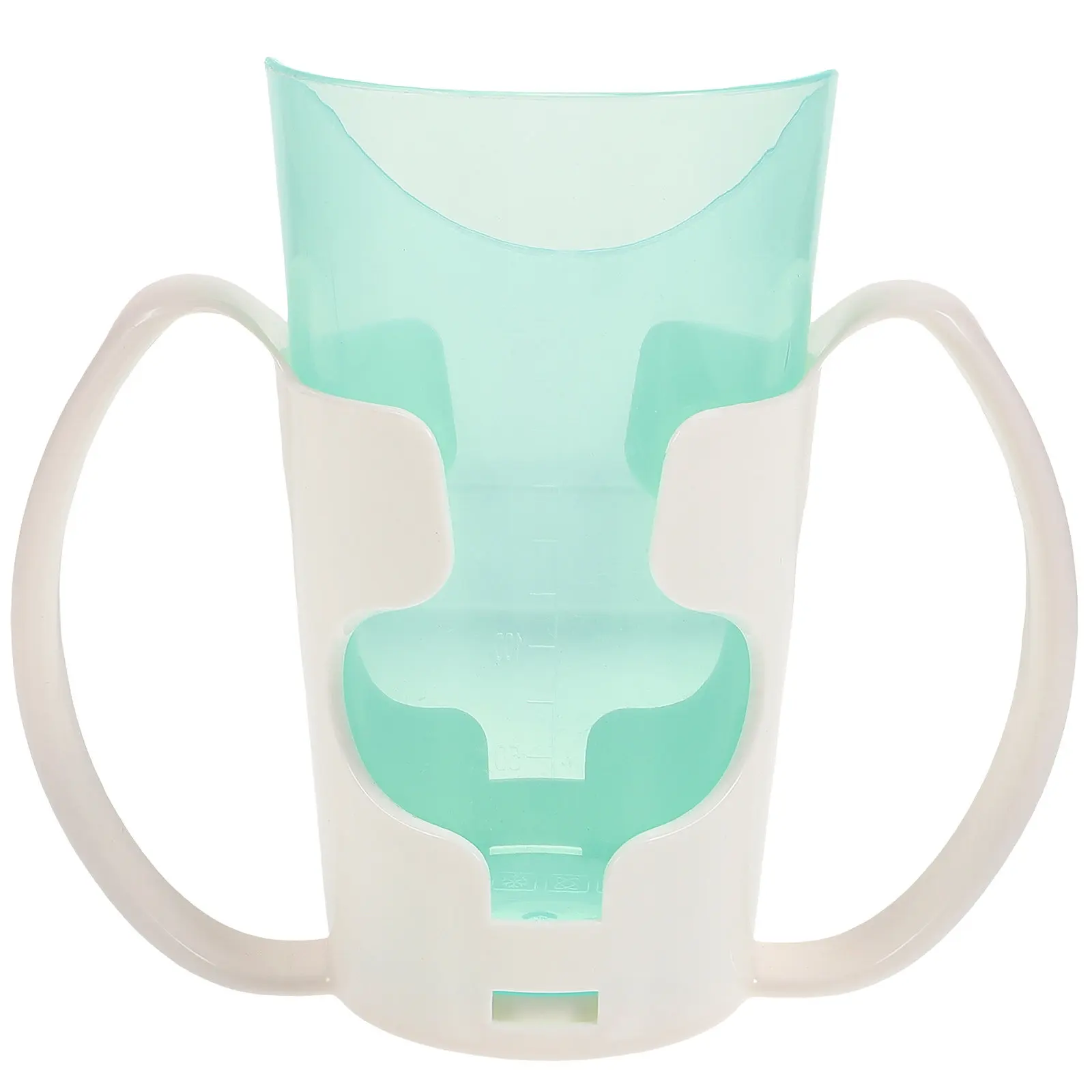 Elderly Spill Proof Sipping Cup Dual Handle Ergonomic Slanted Spout for Bedridden Patients Nursing Care Dysphagia Senior