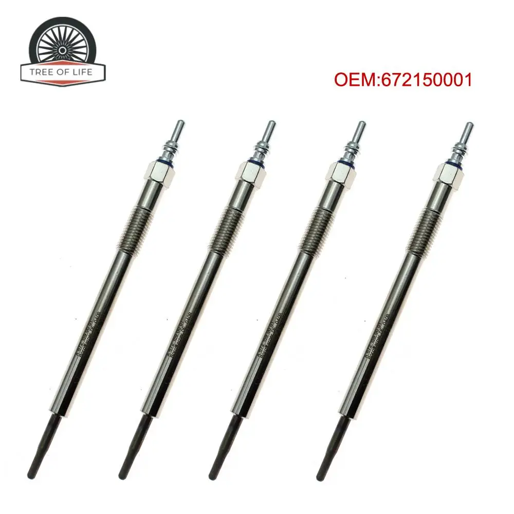 4 pcs low Plugs For SSANGYONG REXTON TURISMO KORANDO SPORTS/KORANDO C D22F 2015 2016 2017+ A6721590001 6721590001