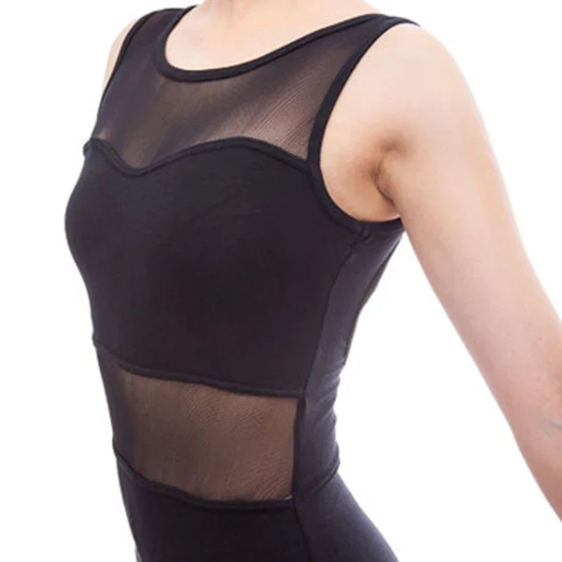 Sexy Open Back Sleeveless Ballet Leotards Adult Girls Cotton Spandex Gymnastics Leotard Ballerina Bodysuit justaucorps fille