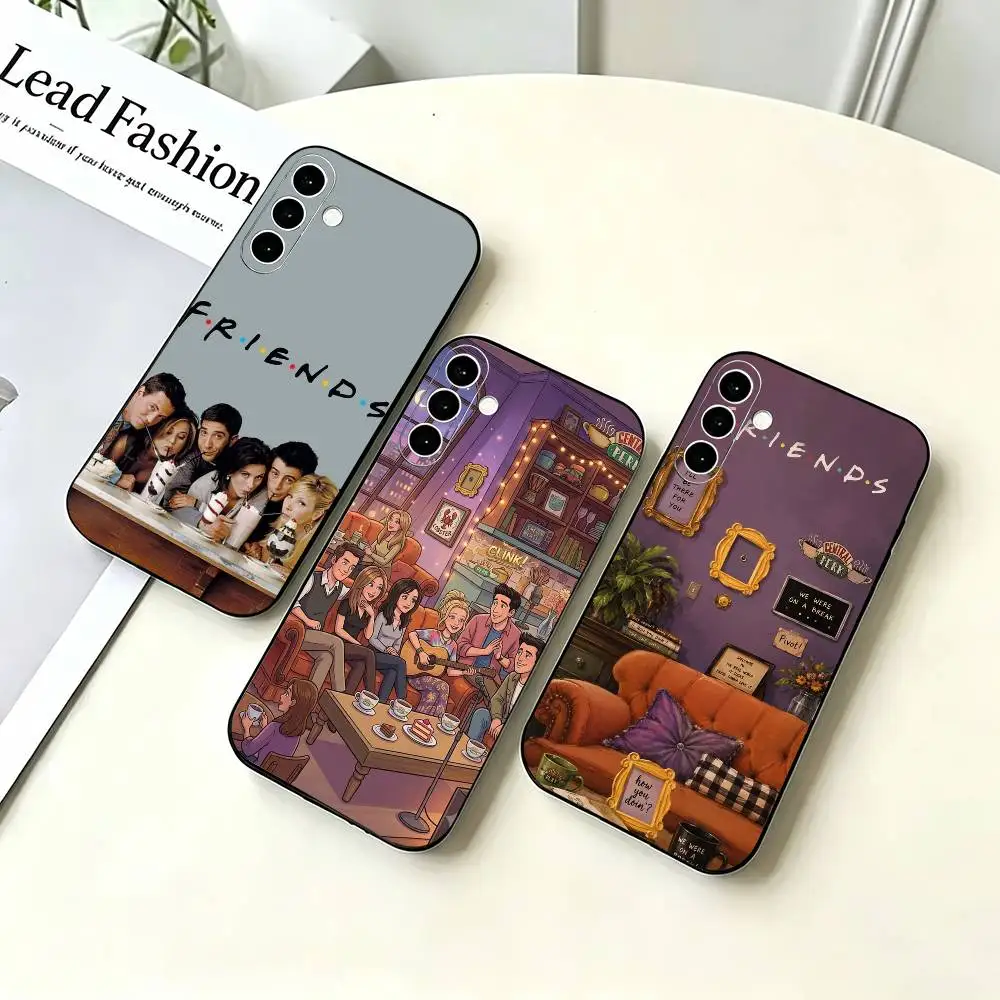 TV Good F-Friends classic Phone Case For Samsung A73 20,21s,22,31,32,52,53,72 Soft Black Shell
