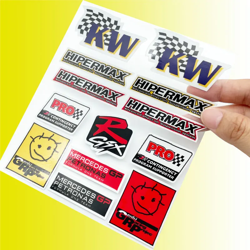 Car Door Side Window KW Logo Stickers Body Trunk Decals For Auto Motorcycle Auto Accessories DIY Sticker