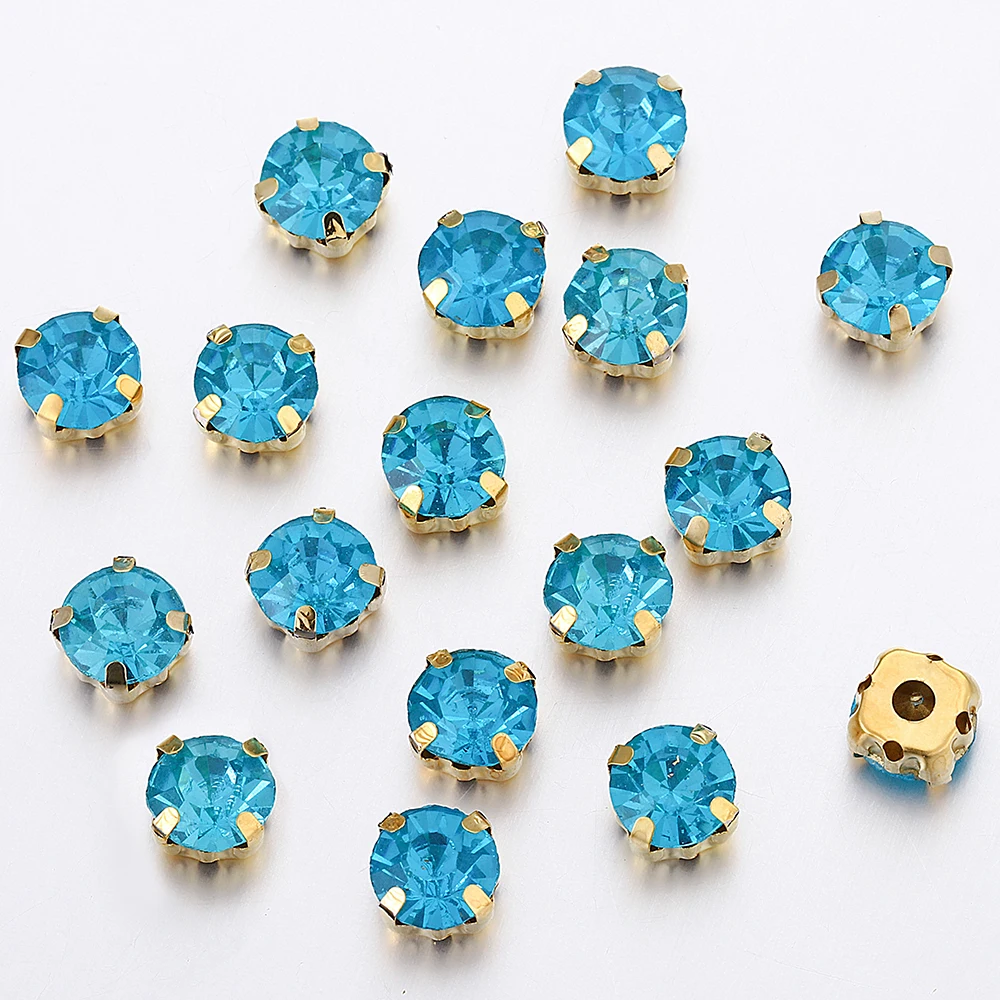 50pcs 6mm Rhinestone Crystal Glass Beads Cabochons Bead for DIY Jewelry Making Bowknots Needlework Sewing Wholesale image 4