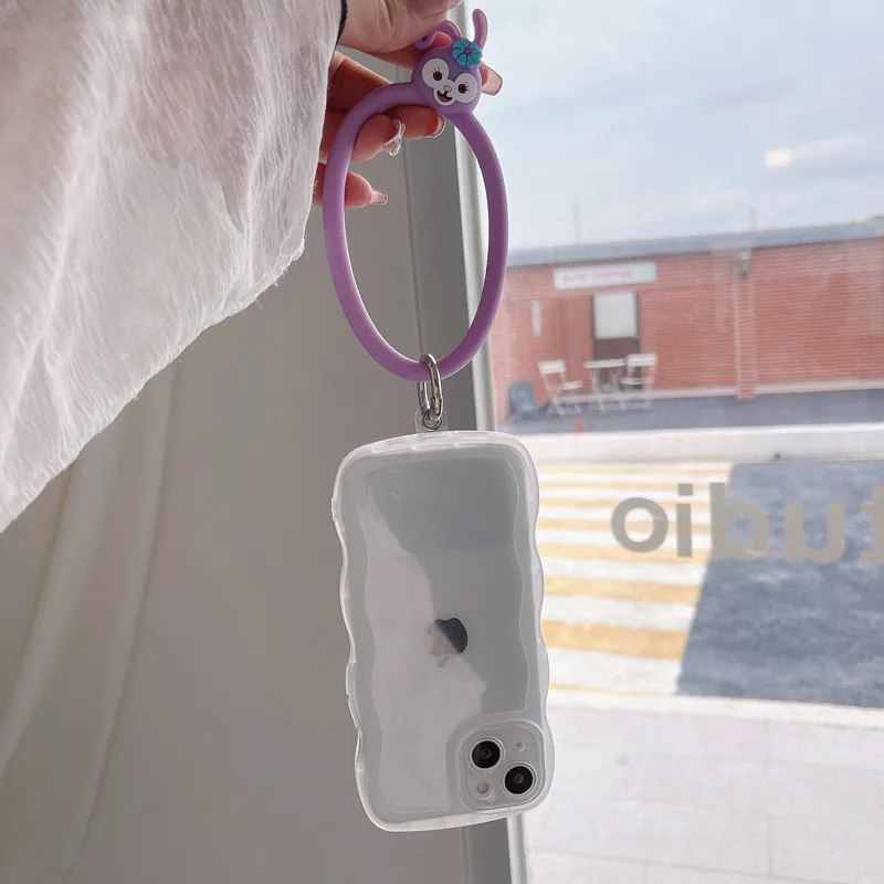 Cartoon Disney Silikon Telefon Lanyard Universal Nette Kreative Anti-herbst Runde Armband Handy Zurück Fall Armband Strap