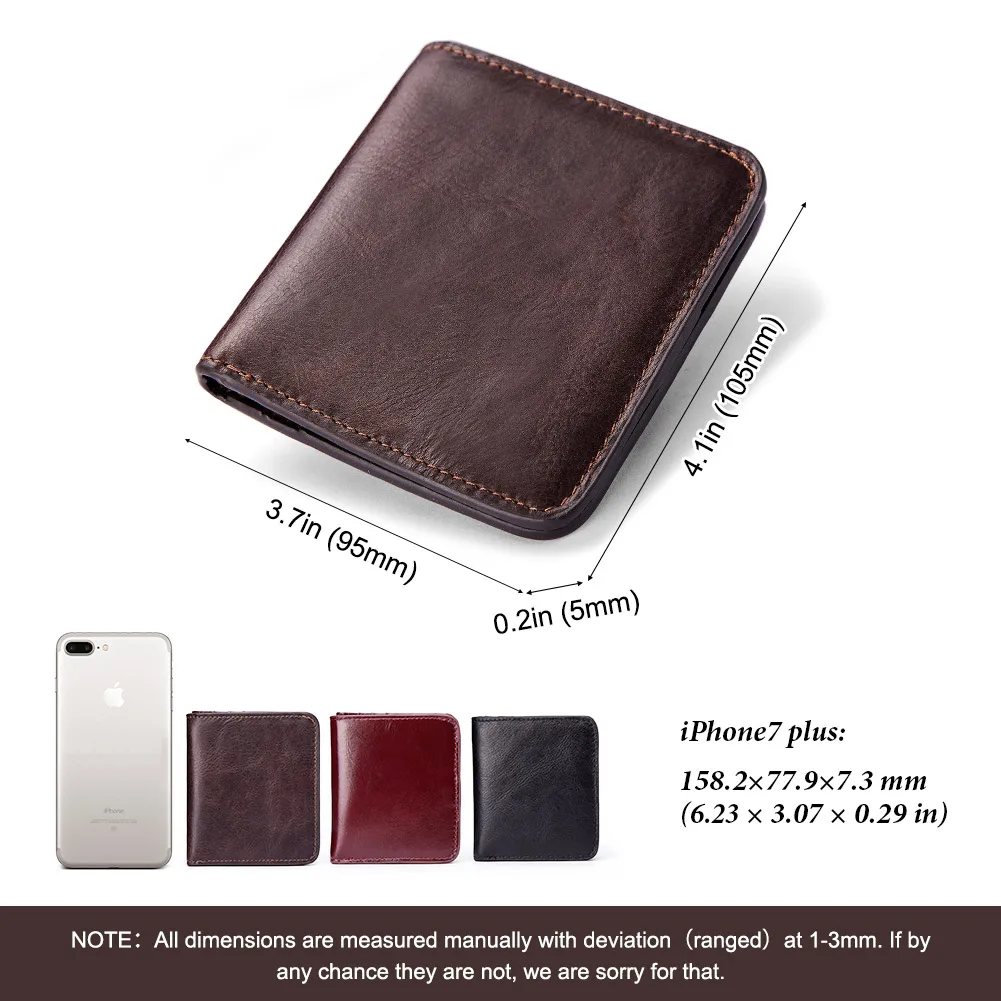 100% Genuine Leather Women\'s Wallet Small Mini Hasp Purse New Fashion Short RFID Blocking Card Holder With Zipper Coin Pocket