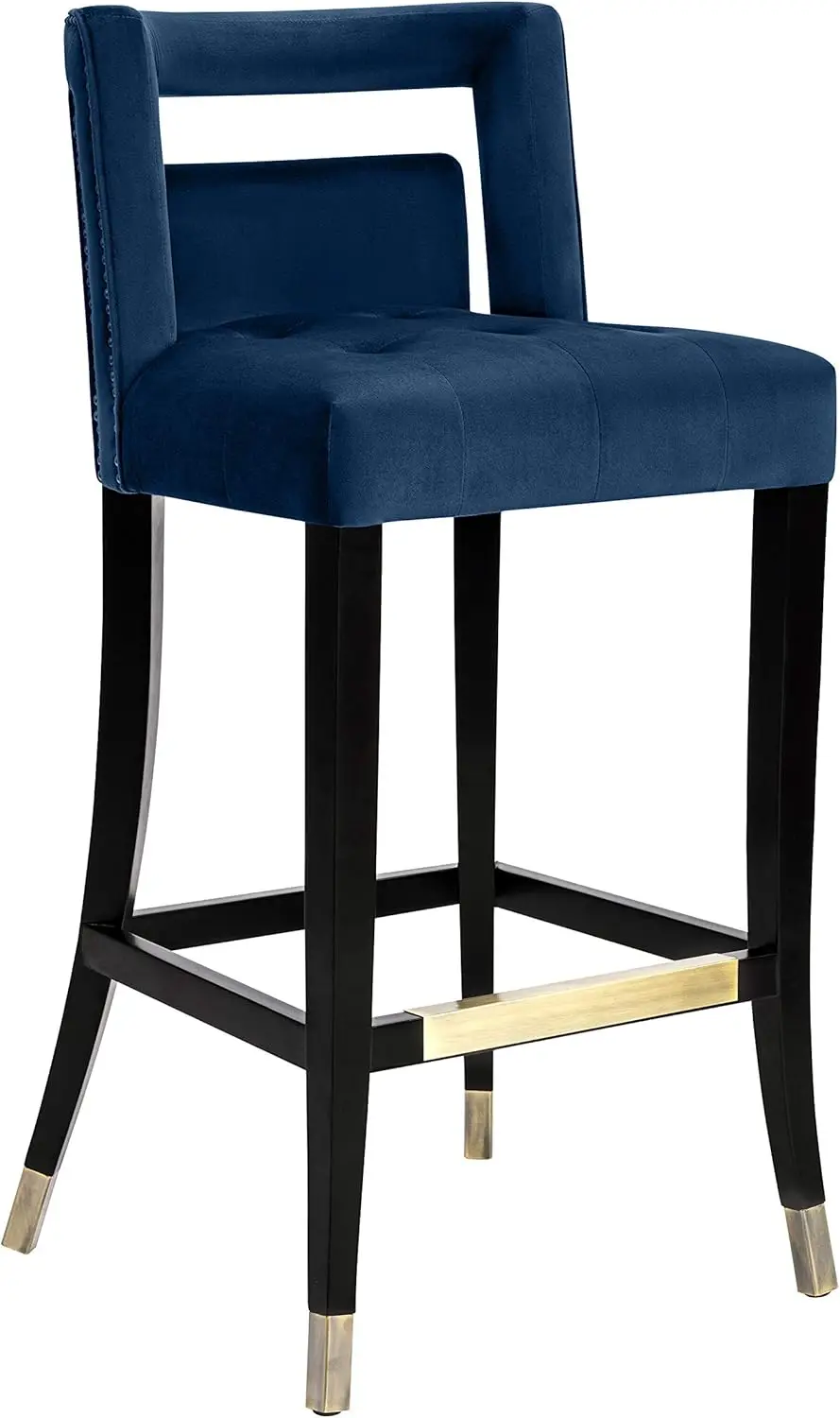 Velvet Stool, Counter Height, Navy