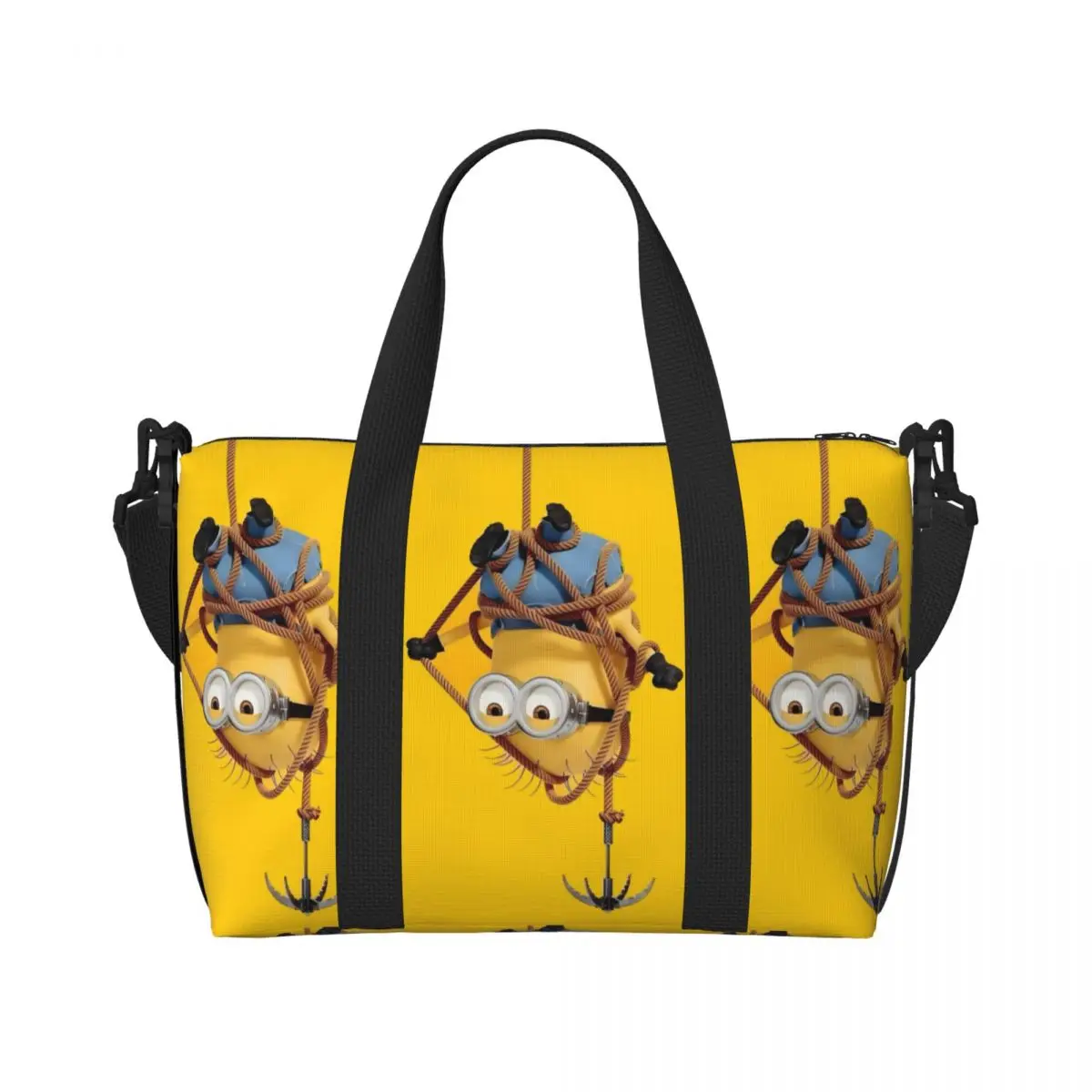 

Пляжная большая сумка на заказ M-Miniones, женская милая мультяшная кукла Kawaii с большим отделением, пляжные дорожные сумки для спортзала