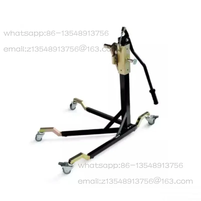 Motorcycle lifting frame, maintenance tools, repair tires supporting the frame, movable spot