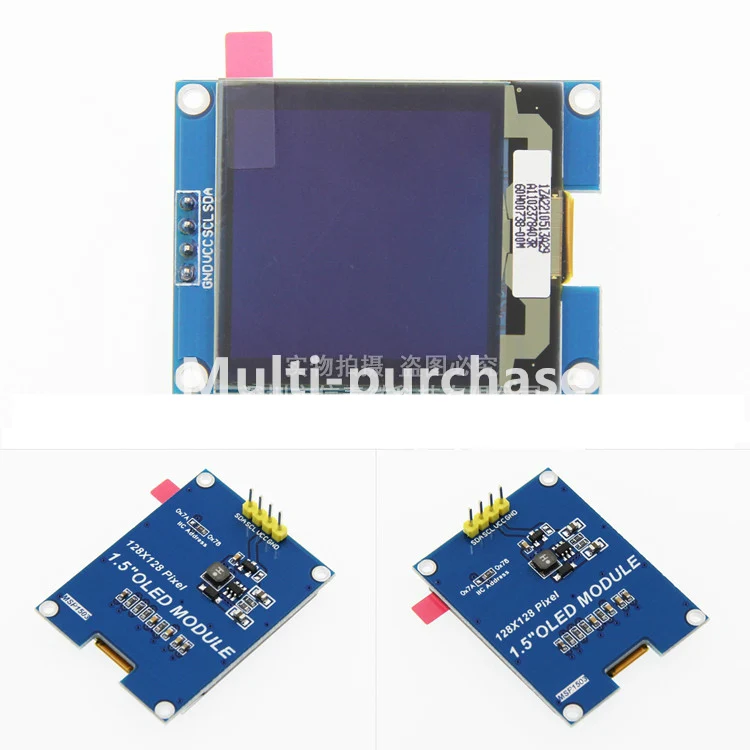 

1.5-inch OLED LCD module 128 * 128 dot matrix SH1107 driver I2C communication compatible with Uno R3 STM32