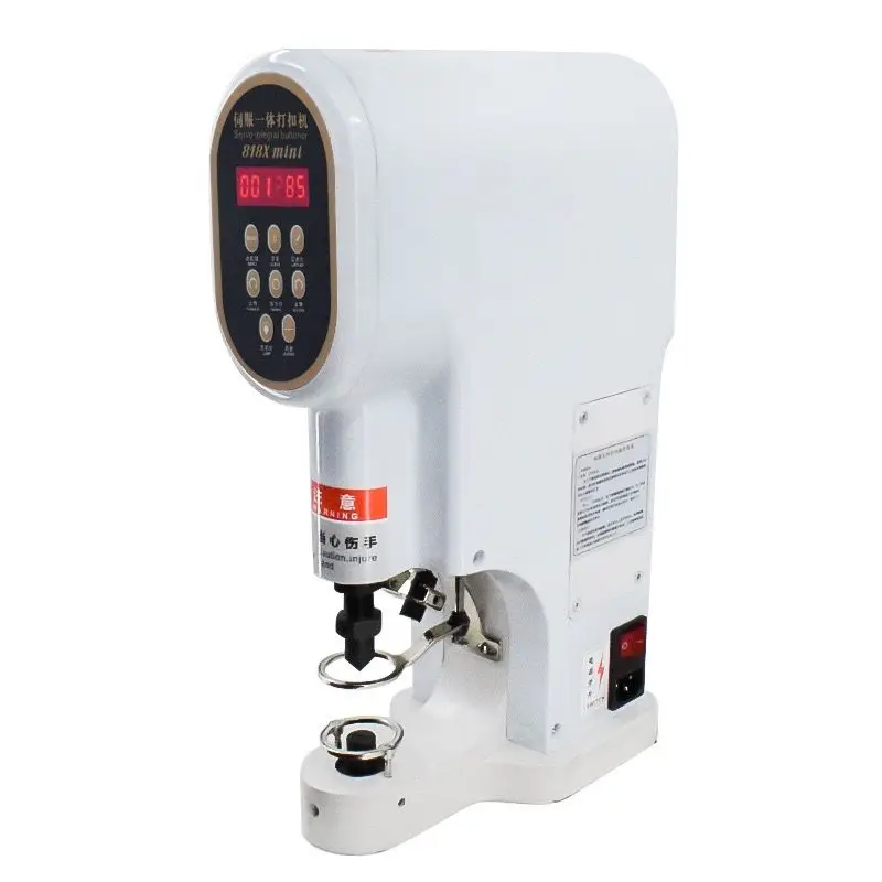 Automatic Industrial Sewing Machine with Snap Button Attaching Feature for Jeans Buttons & Servo Buttons