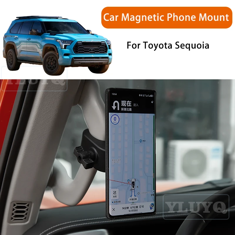 

For Toyota Sequoia Car Magnetic Phone Holder, Gravity Navigation Mount, A-Pillar, Passenger Side, Car Interior Accessories