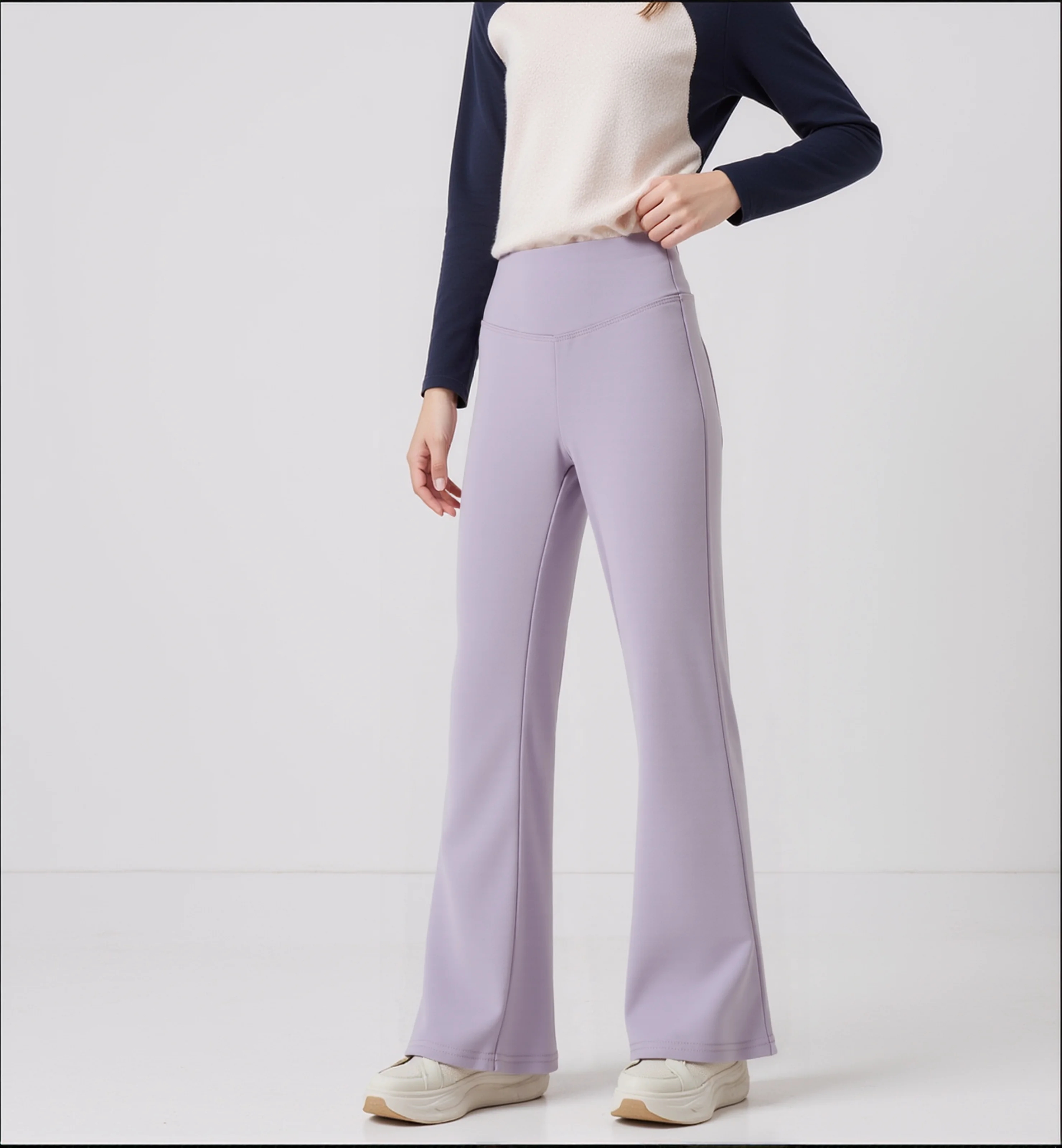 الفتيات متوهج السراويل عالية الخصر 2024 اليوغا طماق المراهقين تمتد حزام مطاط الاطفال ملابس رياضية السراويل الخريف الربيع #5