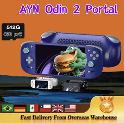 AYN Odin 2 Portal Video Player Console Retro Handheld Game 7 Inch 120HZ Screen Android 13 Bluetooth 16G+1TB PSP PS2 Gift 2