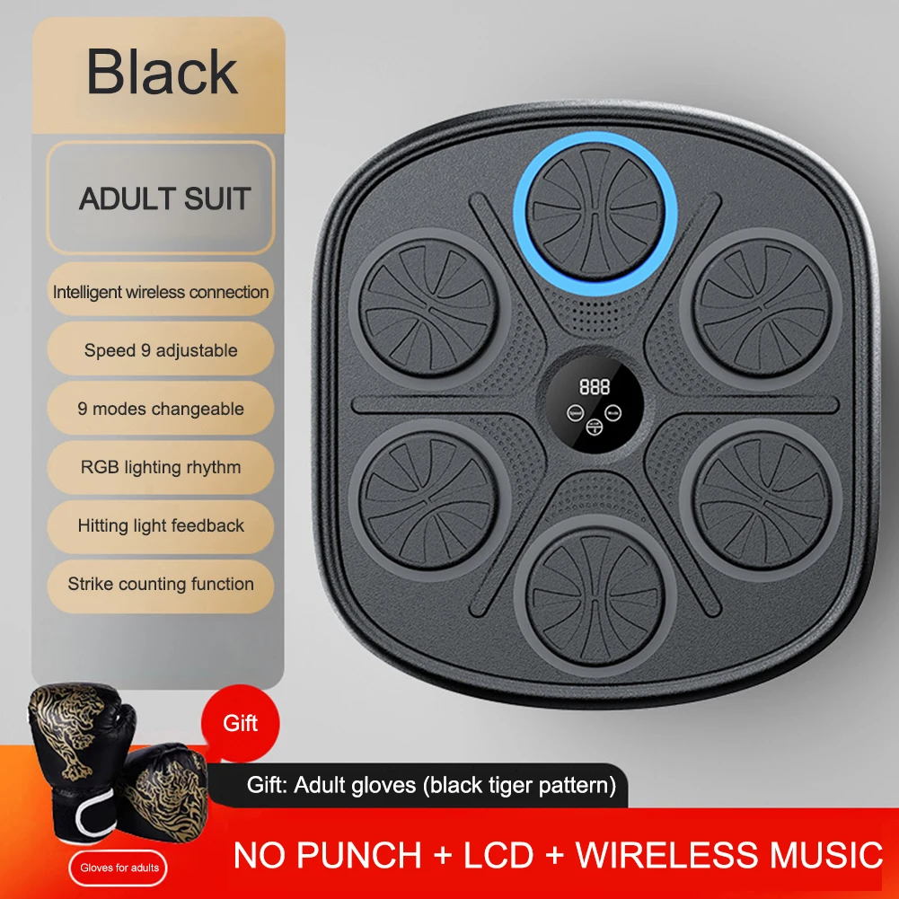 Smart Bluetooth Music Boxing Machine Intelligent Boxing Target BT Link Electronic Boxing Pads for Kids Adults Home Exercise