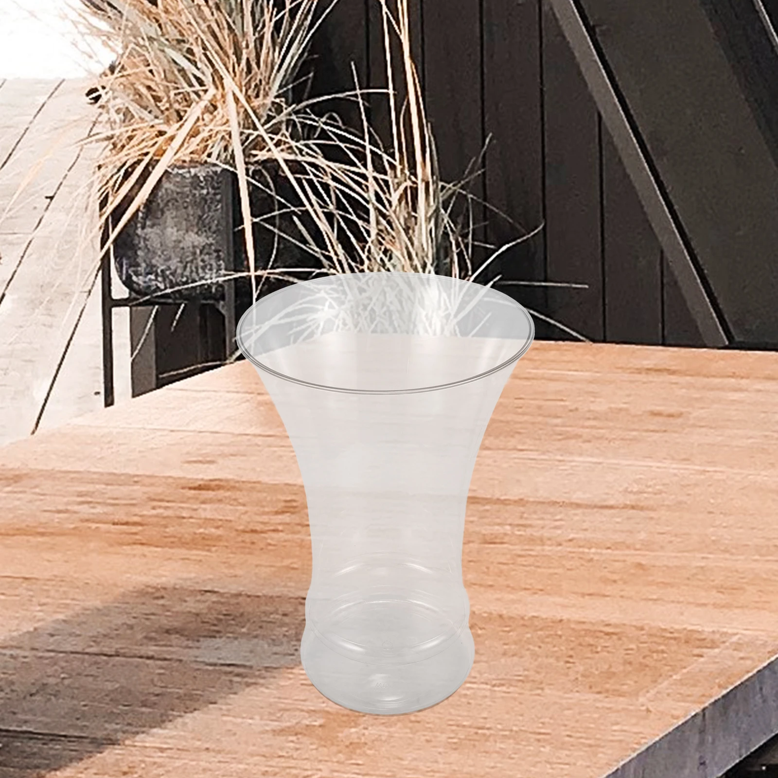 

Plastic Vase Flower Arrangement Pot Modern Style Dry Pots Glass Artificial Flowers Home Decorative Container