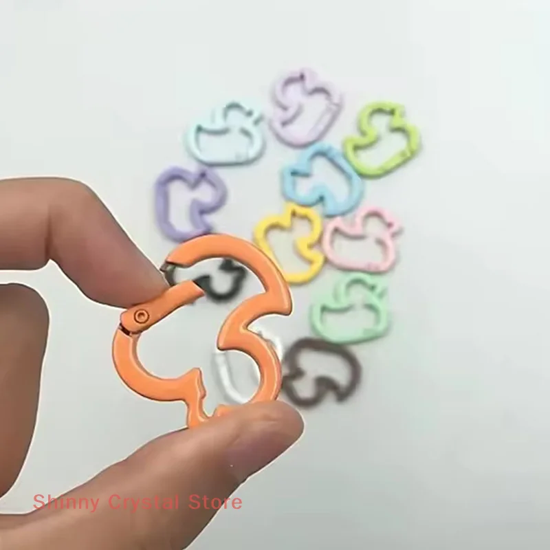 

5/10 Pieces Duck Shape Zinc Alloy Spring Clips Multi-Function Metal Snaps For DIY Crafts And Accessories